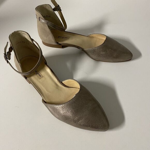 Paul Green Sadie Quarter Flat Sandal Pump Smoke Brushed Ankle Strap 4.5 UK 7 US - Picture 5 of 7